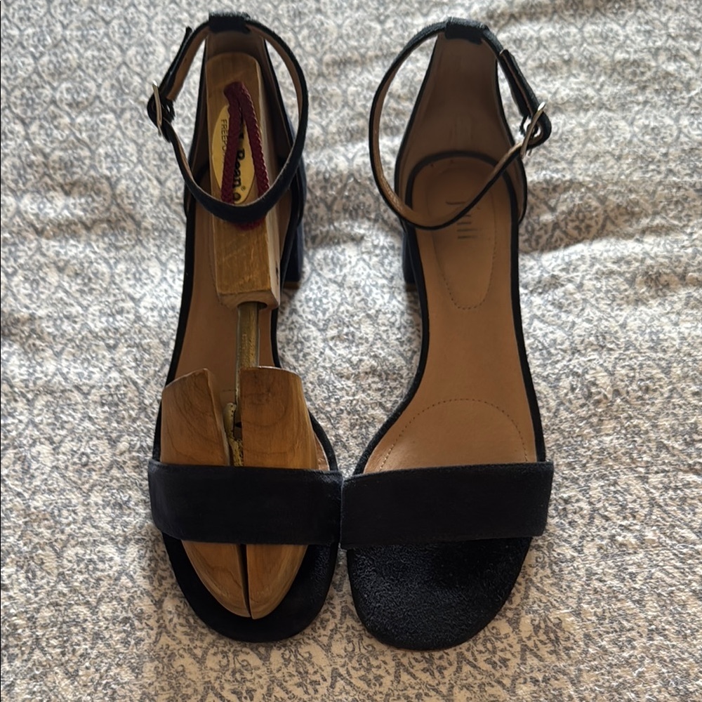 J. Jill Black Heels with Elegant Ankle Strap